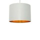 image 4 of First Choice Lighting Tuscan White Ceramic Lamp with Grey & Gold Shade White | Grey