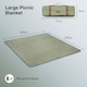 image 10 of Vonshef Picnic Blanket - Herringbone Outdoor Rug - 200x220cm