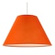 image 6 of 12" Vibrant Orange Cotton Coolie Lampshade Suitable for Table Lamp or Pendant | Orange | Orange | 1