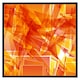 image 1 of Orange geometric (Picture Frame) Black | L