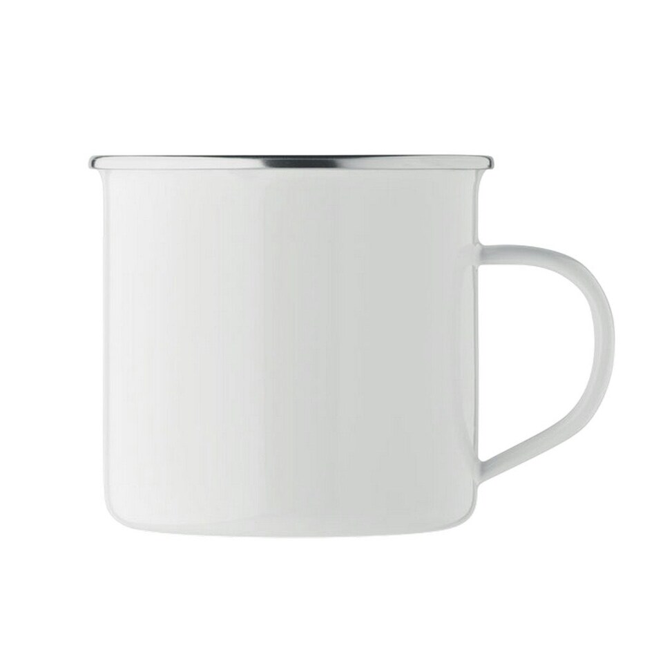 image 1 of MidOcean Plateado L Enamel Sublimation 500ml Mug - White - One Size