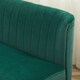 image 4 of HOMCOM Modern Velvet Double Seat Sofa w/ Wood Frame Foam Padding High Back Soft Comfortable Compact Couch Home Office Green