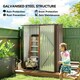 image 3 of Outsunny Outdoor Storage Shed w/ Lockable Door for Garden, Brown