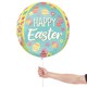 image 3 of Happy Easter Bunny Rabbit Yellow Orbz Foil Helium Balloon 38cm / 15 in | Yellow