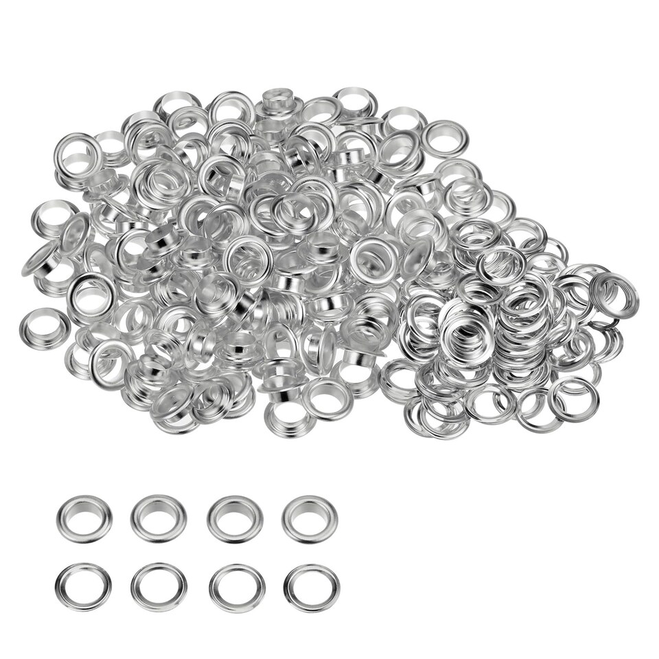 image 1 of 18mm Eyelets with Washers Durable Iron Grommets for DIY Project- 50pcs