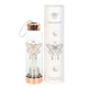 image 2 of Something Different Luna Moth Clear Quartz Water Bottle - Clear/Brass - One Size Clear | One Size