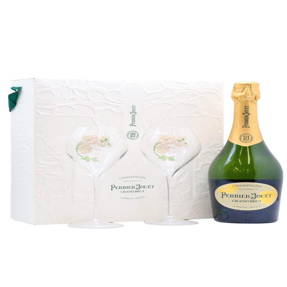 Perrier Jouet - Grand Brut Champagne Glass Pack