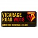 image 3 of Watford FC Street Sign - Black/Yellow - One Size