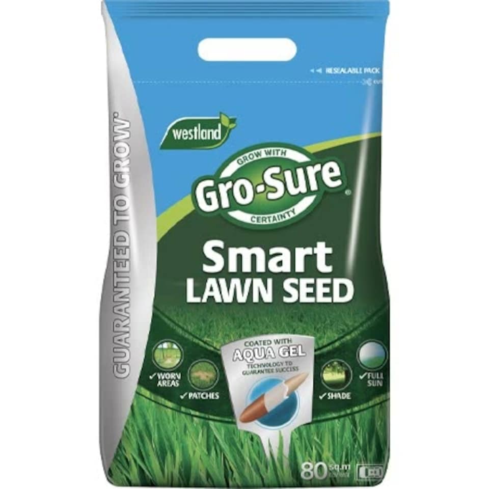 image 1 of Gro-Sure Smart Lawn Seed with Aqua Gel coating for dry, shady & worn areas 80sqm