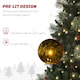 image 4 of HOMCOM 1.2m Prelit Christmas Tree with 100 Warm White LED Lights and 8 Modes