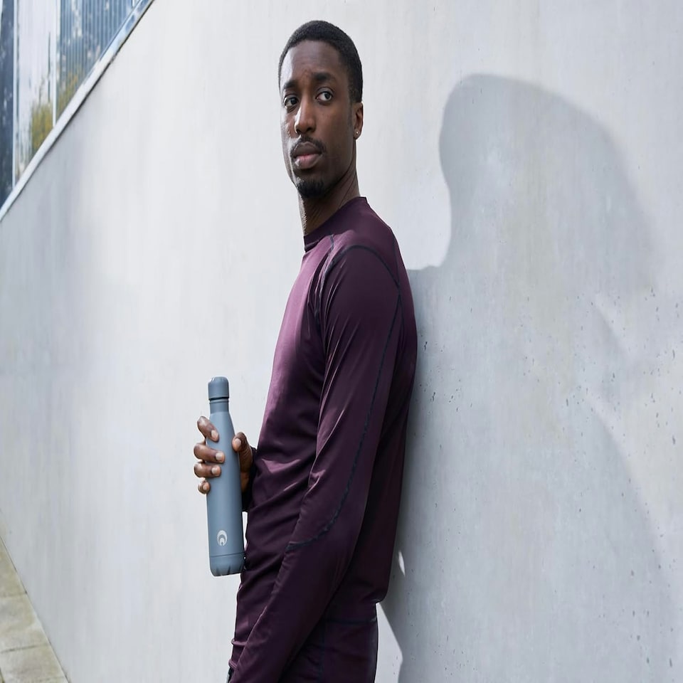 image 1 of Restore Roam Stainless Steel Insulated Thermal Bottle 500ml Grey 2 Pack