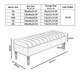 image 3 of Safar 180cm Ottoman Storage Bench - Naples Shoe Bench - Brown Lined Upholstery Storage Footstool