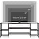 image 6 of HOMCOM TV Unit Cabinet for TVs up to 60 Inches with Shelves Brown and Grey