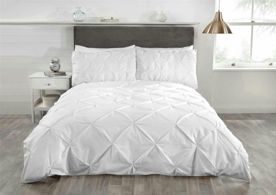 Pintuck Balmoral Duvet Cover Set - Single