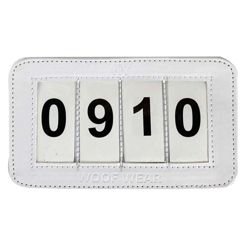 Woof Wear 4 Digit Dressage Number Holder White | Size: One Size
Colour: White/White