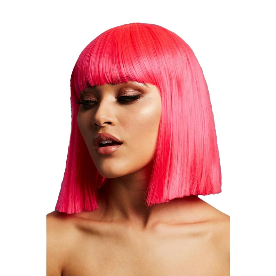Fever Womens/Ladies Lola Wig - Neon Pink - One Size