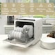 image 8 of HOMCOM Worktop Dishwasher w/ 4 Place Settings 6 Programs, Silver Tone