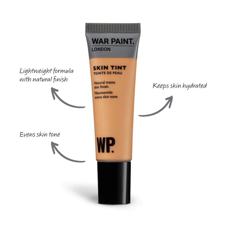 image 1 of War Paint for Men Skin Tint, Matte Natural Finish, Tinted Face Moisturiser with Niacinamide, Hydrates and Evens Out Skin Tone, Lightweight Formula, Shade T4 30ml