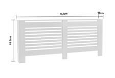 Groundlevel Wooden Radiator Cover Home Decorative Modern Design | White