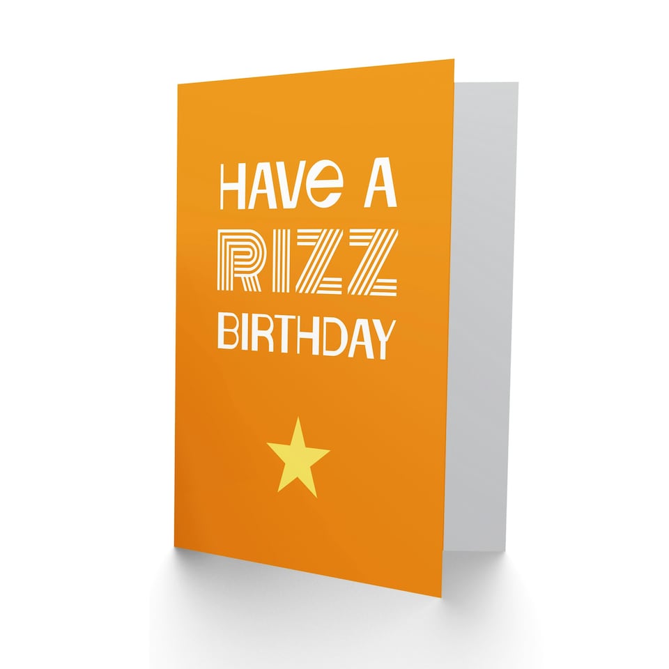 image 1 of Birthday Card Have A Rizz Birthday Playful Youth Culture Slang