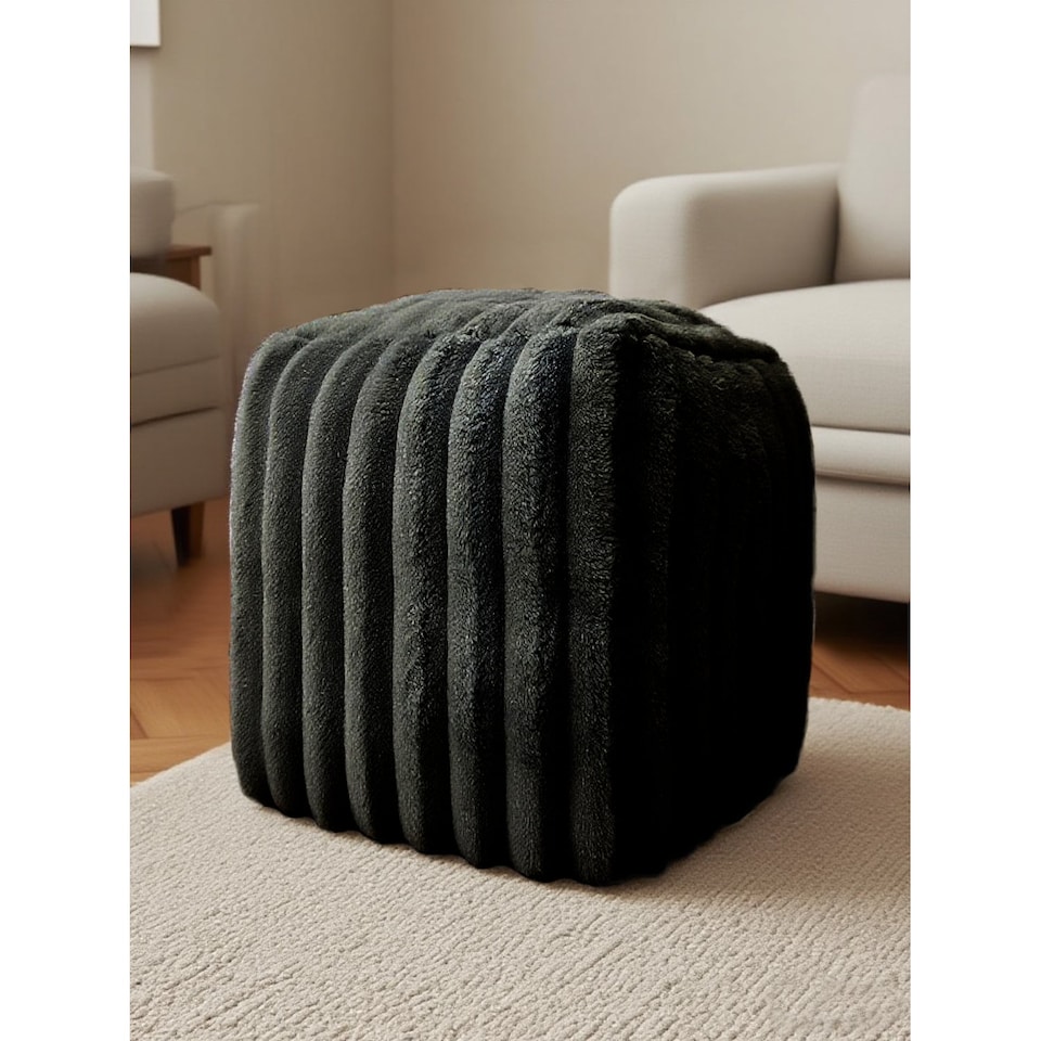 Home Republic Jumbo Cord Faux Fur Bean Bag