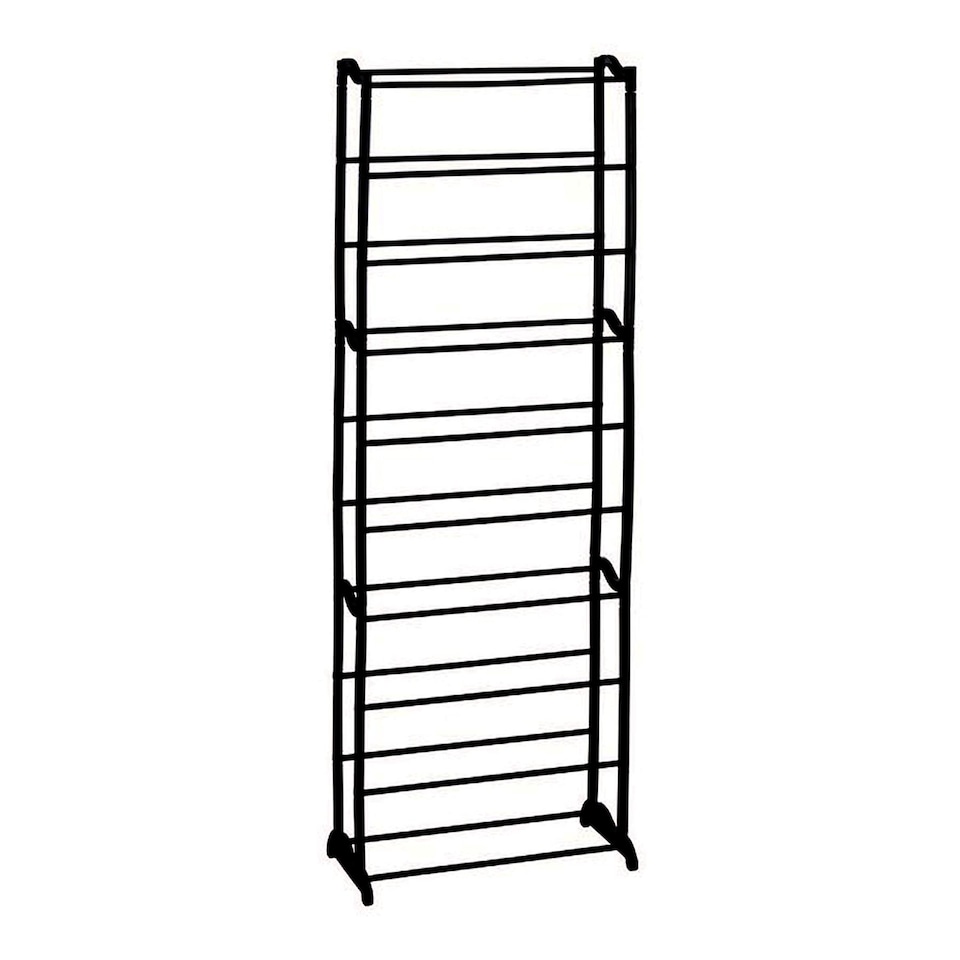 image 1 of GEEZY 10 Layers Shoe Rack Storage Organizer Black 50 Pairs