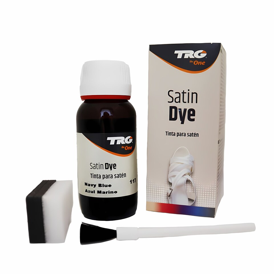 image 1 of TRG Satin Shoe Dye - Soft Sheen Finish for Restoring Faded Satin Shoes 50ml | Blue | Navy Blue