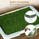image 8 of PawHut Dog Toilet Indoor w/ Artificial Grass, Grid Panel, Tray, 63 x 48.5cm