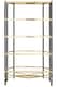 image 3 of Interiors by Premier 5-Tier Shelf Unit, Modern Storage Solution, Gold Shelf Unit, Gold and Glass Shelving Unit, Gold Shelf Unit | Gold