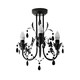 image 7 of ValueLights Odelia 3 Way Black Ceiling Light Chandelier