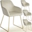 Velvet Look Cream/Gold
