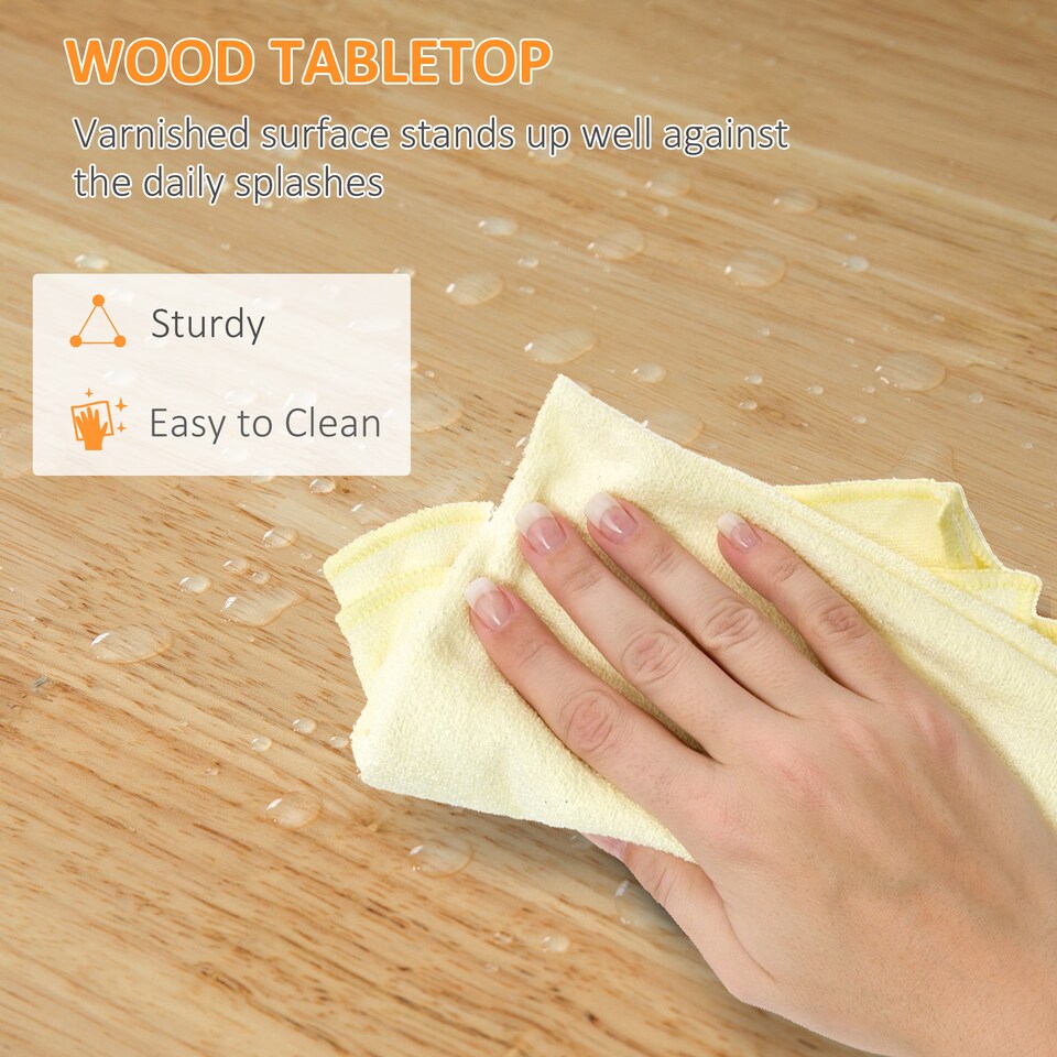 image 1 of HOMCOM Rolling Kitchen Island Cart, Bar Serving Cart, Compact Trolley on Wheels with Wood Top, Shelves & Drawers for Home Dining Area, White