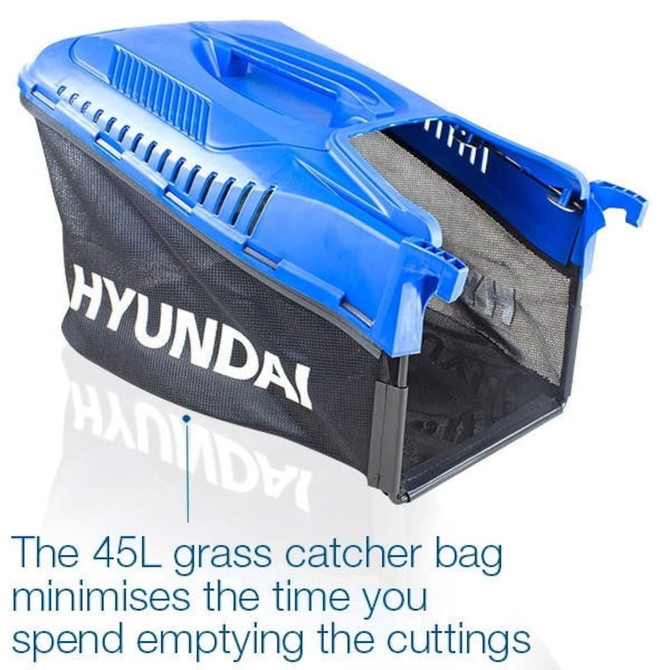 image 1 of Hyundai 42cm Cordless 40v Lithium-Ion Battery Lawnmower with Battery and Charger | HYM40LI420P