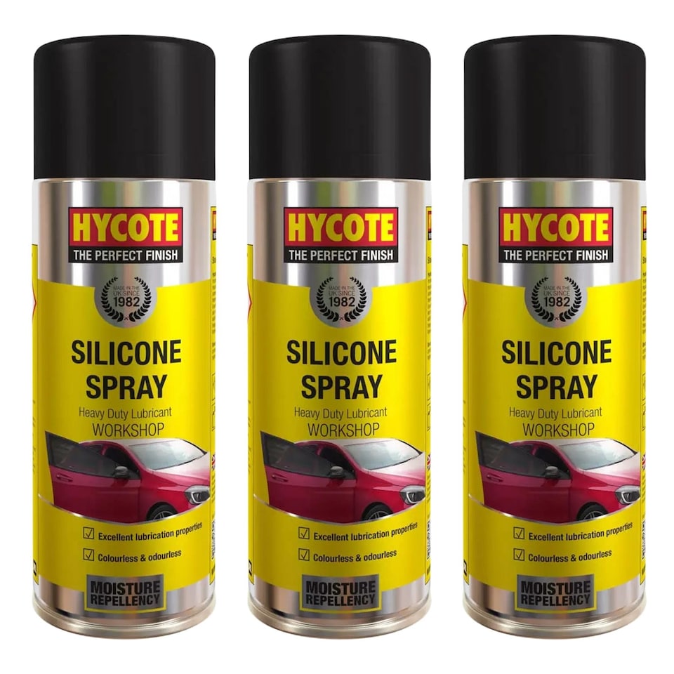 image 1 of Hycote Workshop Silicone Spray Heavy Duty Lubricant - 400ml x3