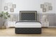 image 1 of Sloomy Sofia Gold Graphite Dumfries Divan Bed With Mattress 2 Drawers Left Side With 54" Floor Standing Headboard & 12" Matching Footboard 4' Small Double | Grey | Graphite | Small Double | 1