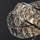 image 1 of ValueLights Polished Chrome And Clear Acrylic Jewel Intertwined Rings Design Table Lamp