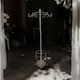 image 5 of Coat/Umbrella Hold Stand - Distressed Metal - L56 x W56 x H172 cm - Cream