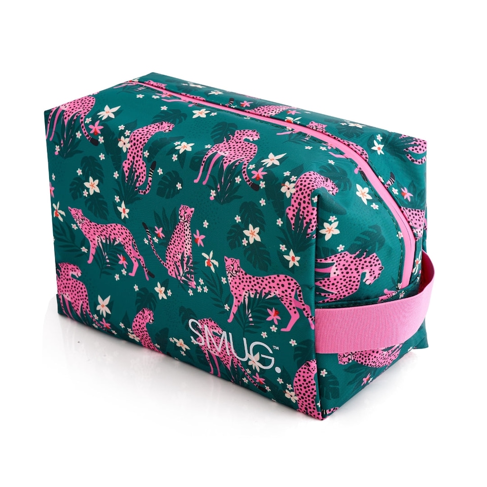 image 1 of SMUG Wash Bag - Cheetah Print
