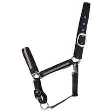Hy Mystic Horse Headcollar - Navy/Rose Dust - Full