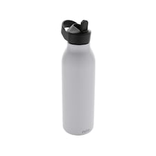 Avira Ara Flip Top Recycled Stainless Steel 500ml Water Bottle - White - One Size White | One Size