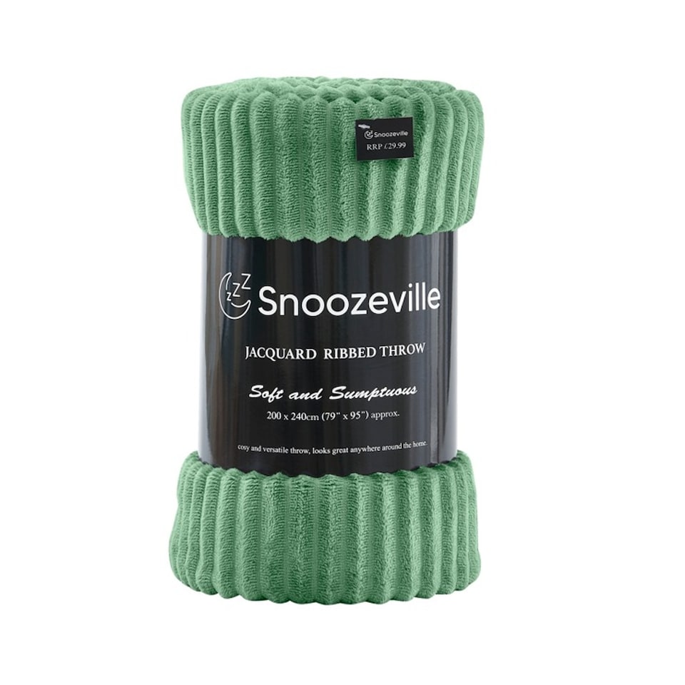 image 1 of Large Ribbed Fleece Throw Blanket – Supersoft, Cosy & Stylish | 200 x 240cm