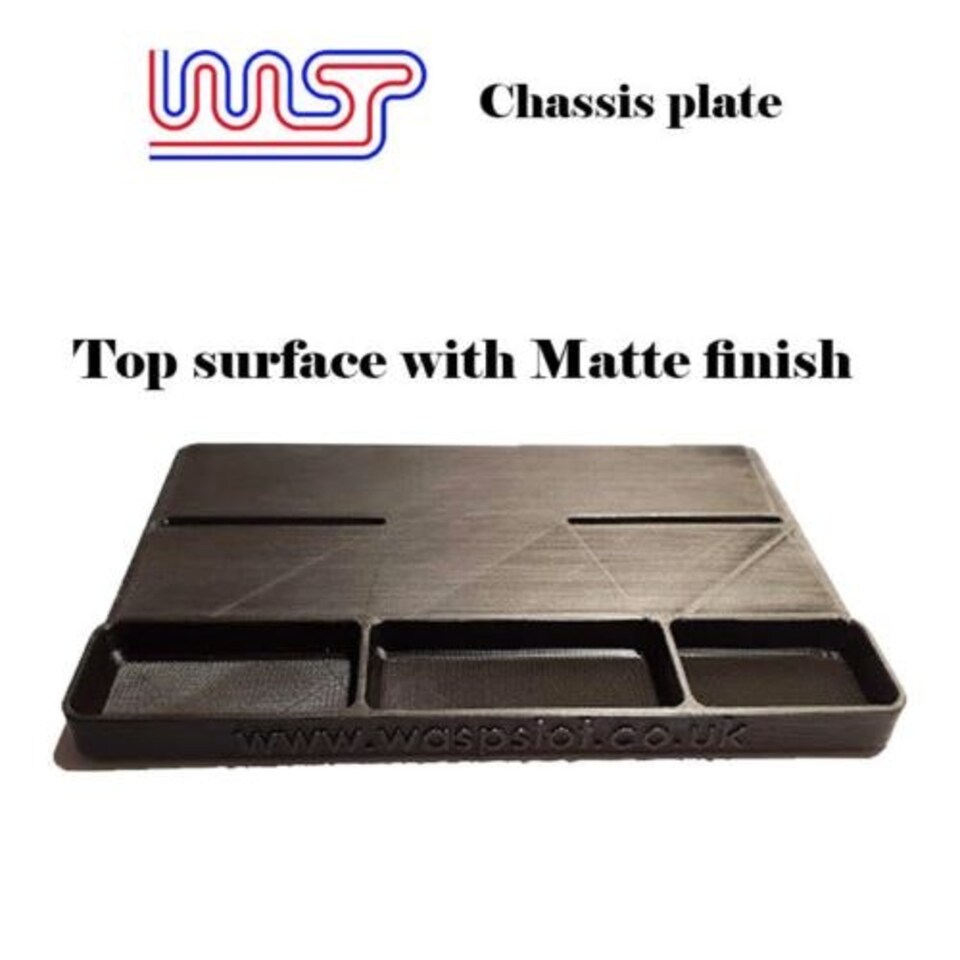image 1 of Slot Car Chassis Set Up Plate 1:32 Scale New WASP