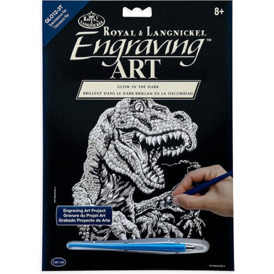 image 1 of Royal & Langnickel Engraving Art Glow Tyrannosaurus Rex