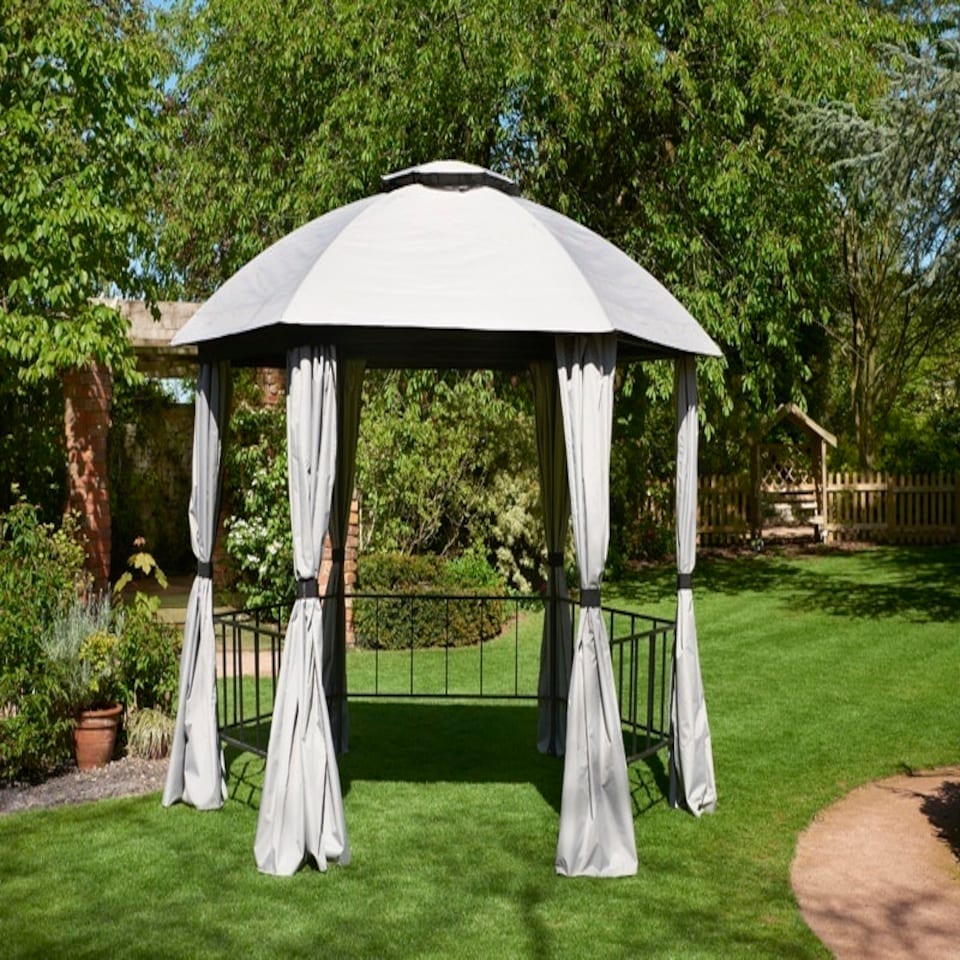 image 1 of Big Hex Gazebo - L1.75 x W1.75 x H260 cm - Grey