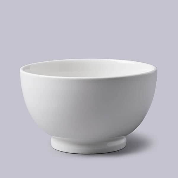 WM Bartleet & Sons Porcelain Breakfast/Soup Bowl in White