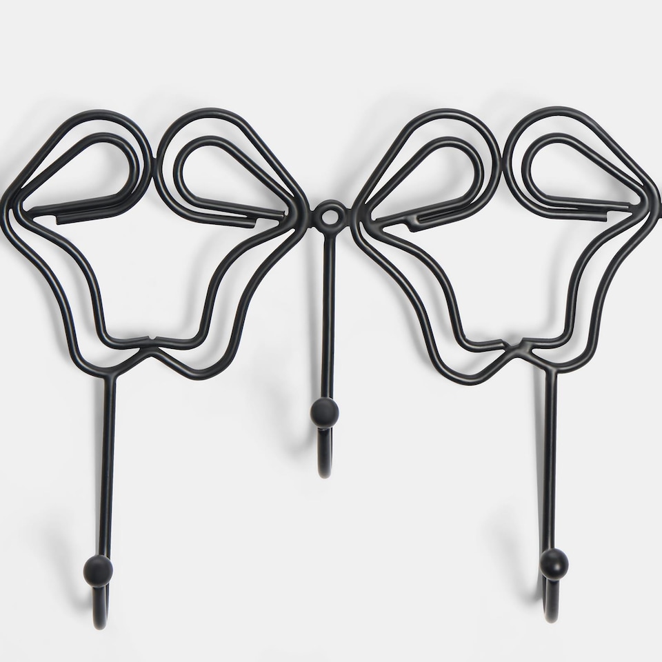 image 1 of OHS Bows Over the Door Hook Hanger 5 Hooks Coats Towel Rack