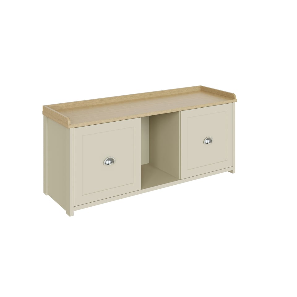 image 1 of GFW Lancaster 2 Door Shoe Bench - Cream
