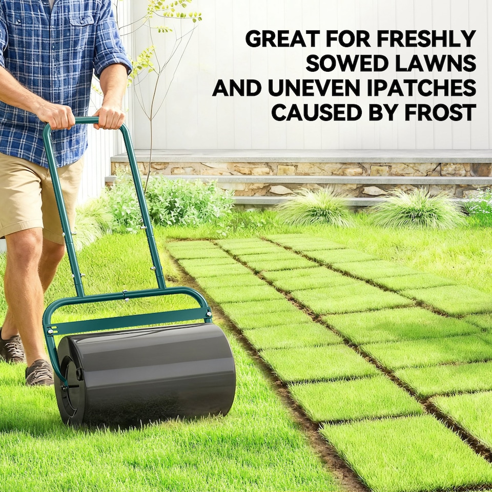 image 1 of Outsunny Combination Push w 38L Sand or Water Garden Dark Green