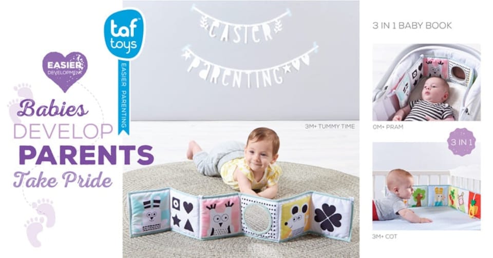 image 1 of Taf Toys 3 in 1 Baby Book