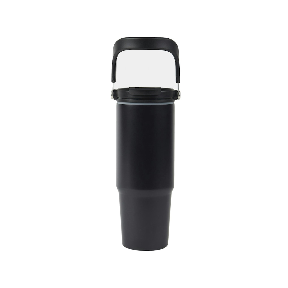 image 1 of Vinga Eos Trek Recycled Stainless Steel 880ml Bottle - Black - One Size Black